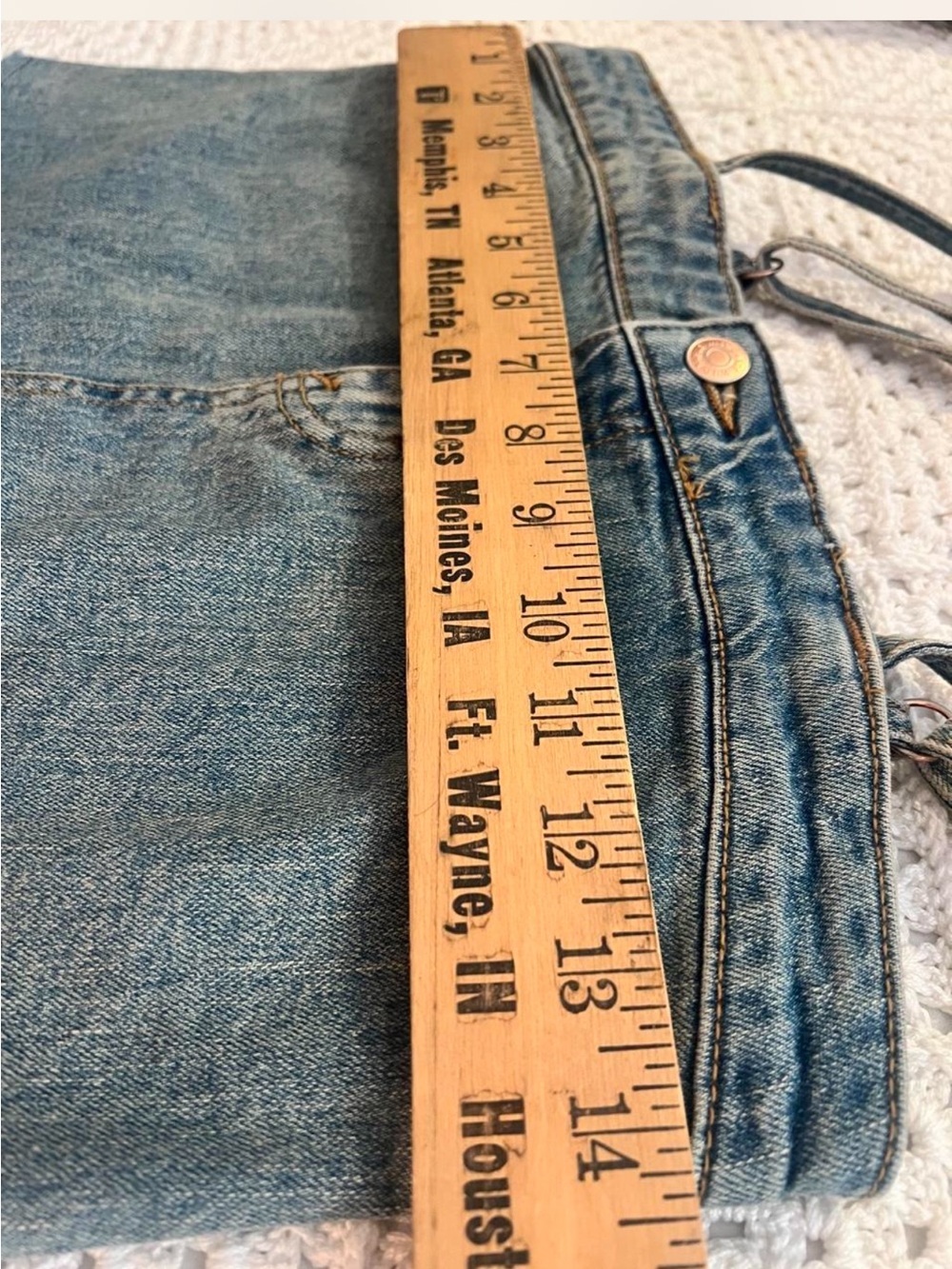 Wild Fable Denim Crop Top Adjustable Straps Sz XXS - Picture 3 of 5
